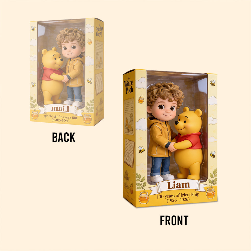 Friends - Personalized Yellow Bear Custom Shaped Acrylic Plaque