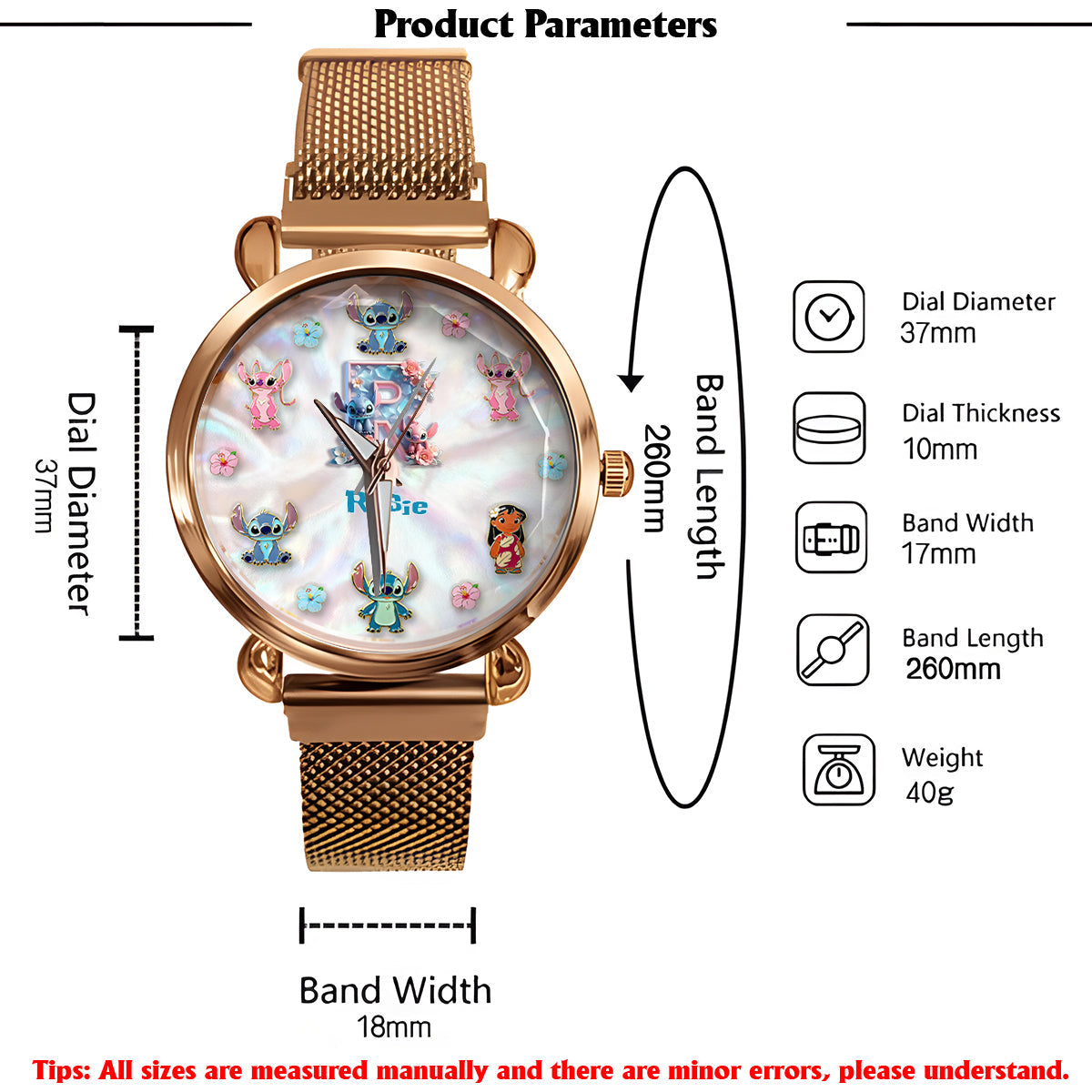 Ohana Letters - Personalized Ohana Women Hand Watch