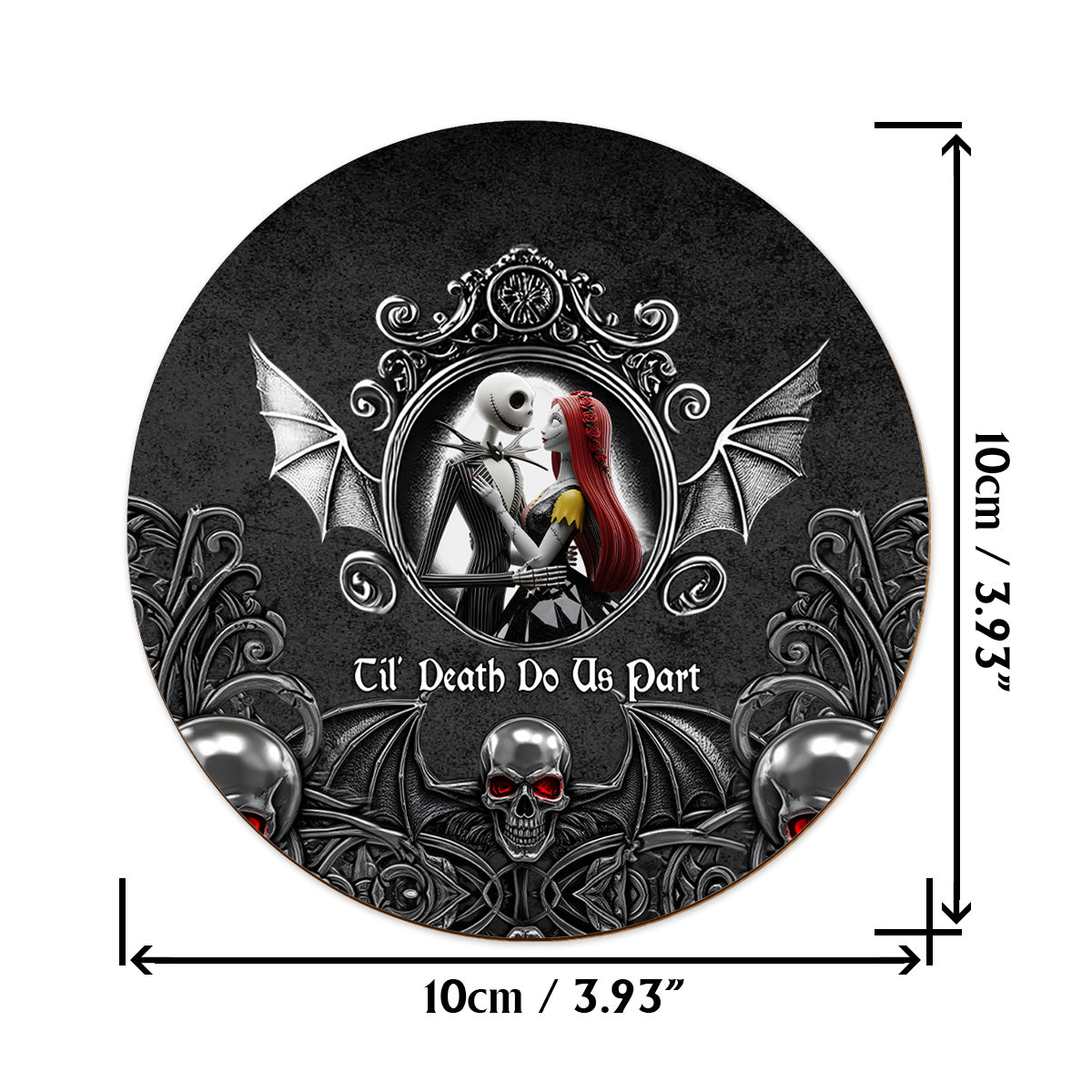 Til Death Do Us Part - Personalized Nightmare Whiskey Glass