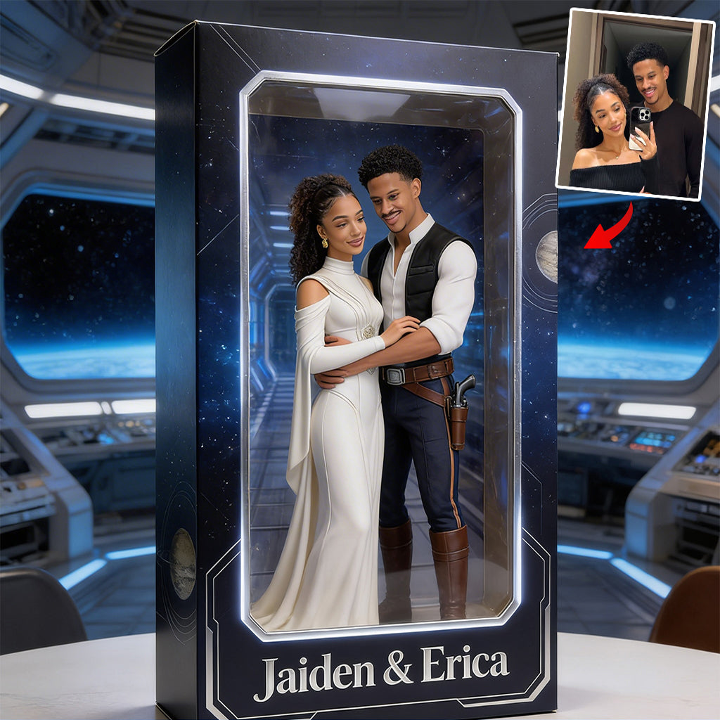 Any Photo Love You To The Death Star And Back - Personalized The Force Custom Shaped Acrylic Plaque