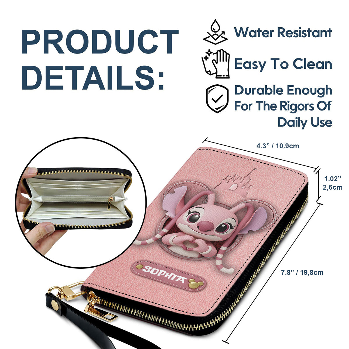 Magical Moments - Personalized Ohana Leather Long Wallet