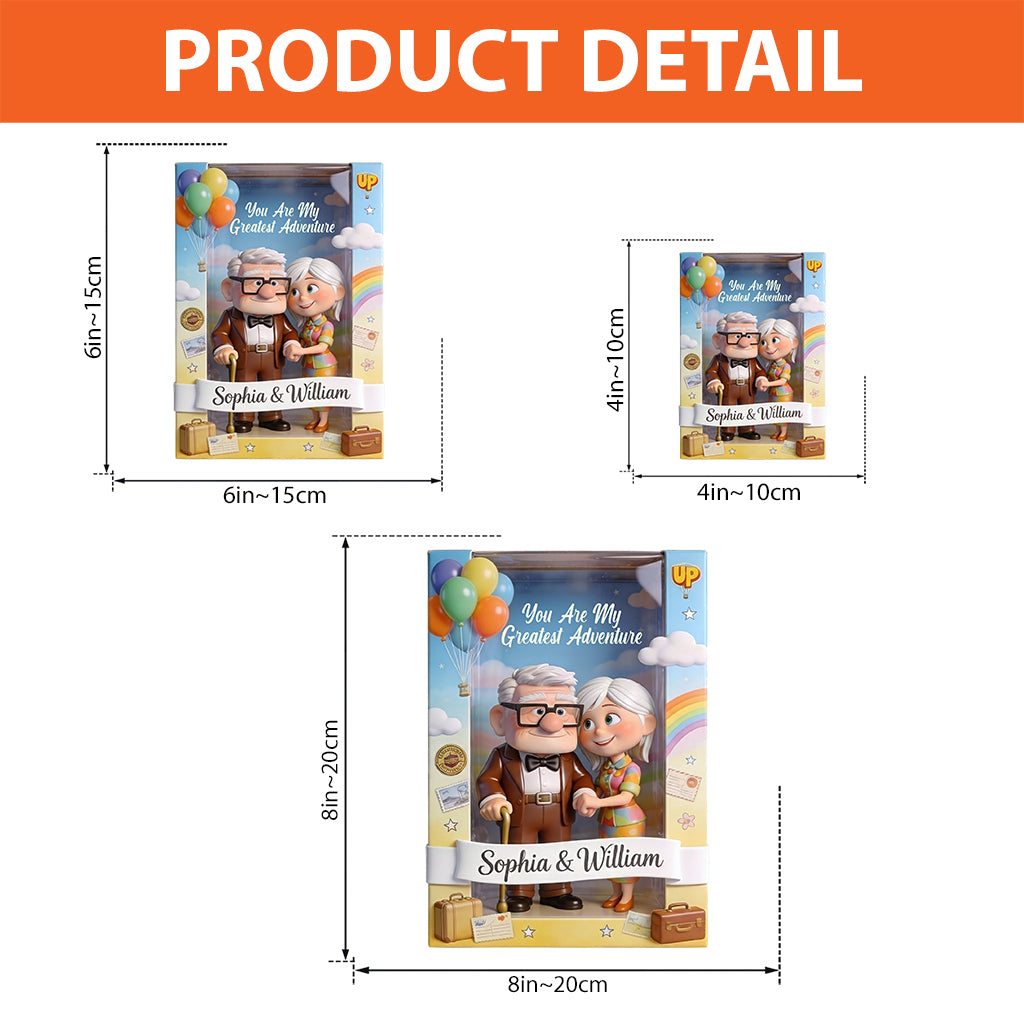 You Are My Greatest Adventure - Personalized Up Movie Couple Custom Shaped Acrylic Plaque