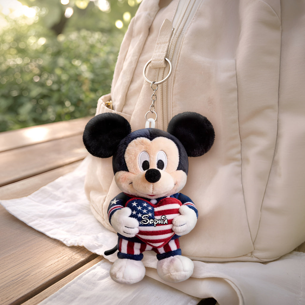 Cute Mouse Ears - Personalized Mouse Plush Keychain