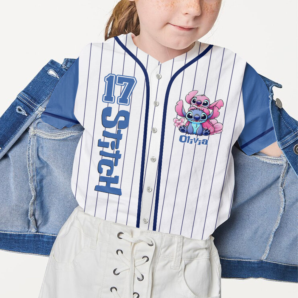 Ohana Means Family - Personalized Ohana Baseball Jersey