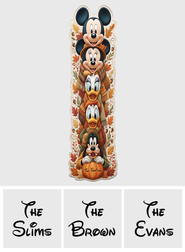 Wonderful Time Of The Year - Personalized Mouse Custom Shape Table Runner