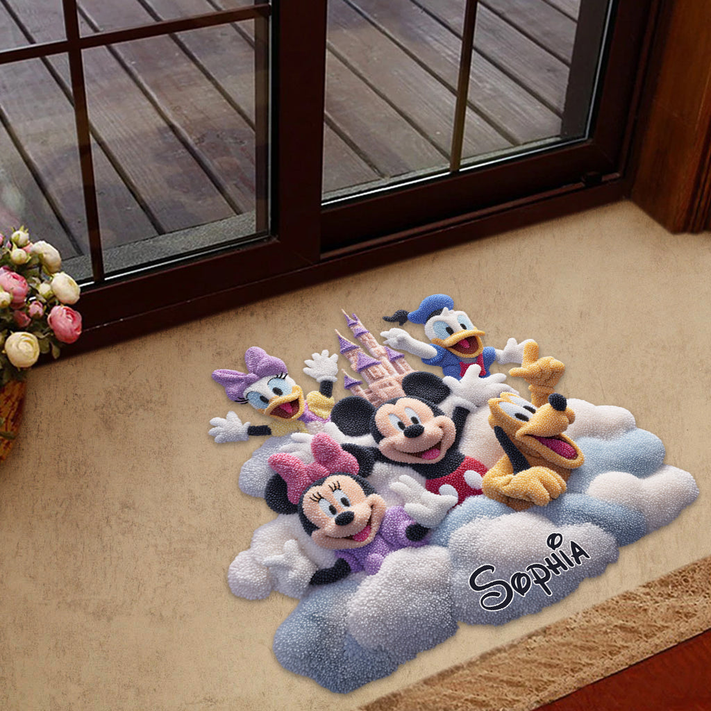 Magical Friends - Personalized Mouse Shaped Doormat/ Rug