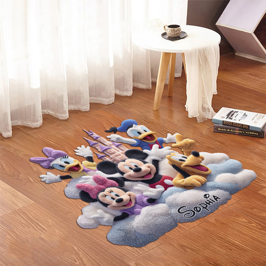 Magical Friends - Personalized Mouse Shaped Doormat/ Rug
