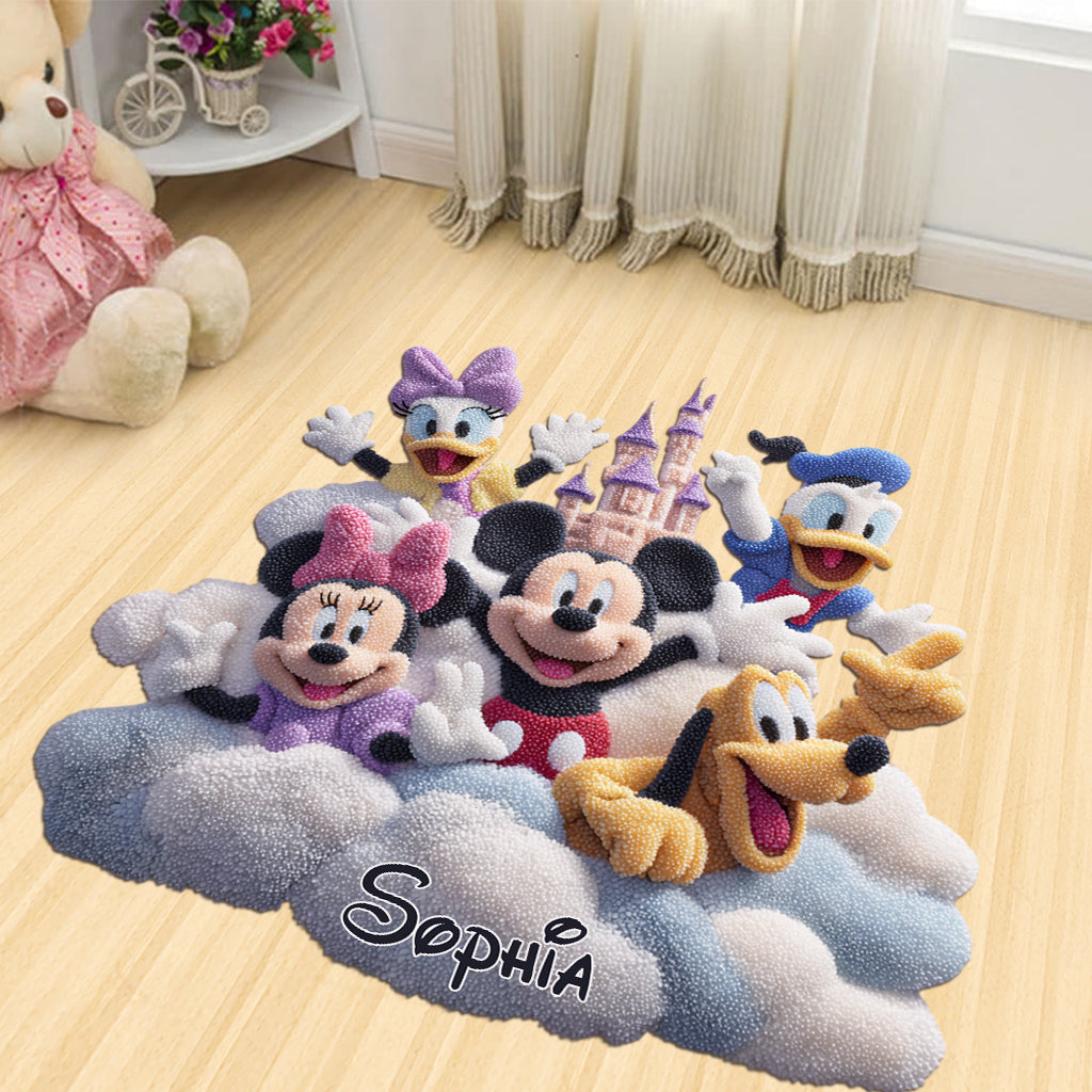 Magical Friends - Personalized Mouse Shaped Doormat/ Rug