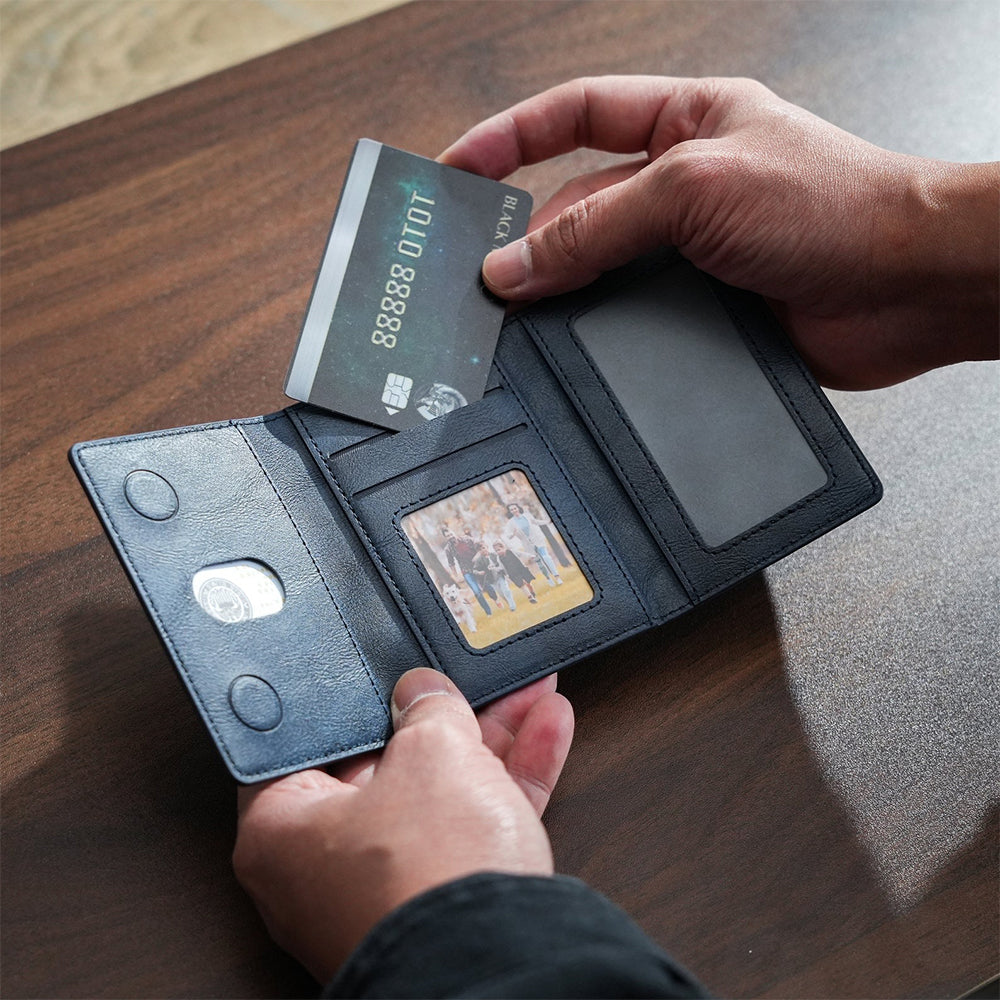 The Black Armored Commander Custom Name - Personalized The Force Magsafe Wallet