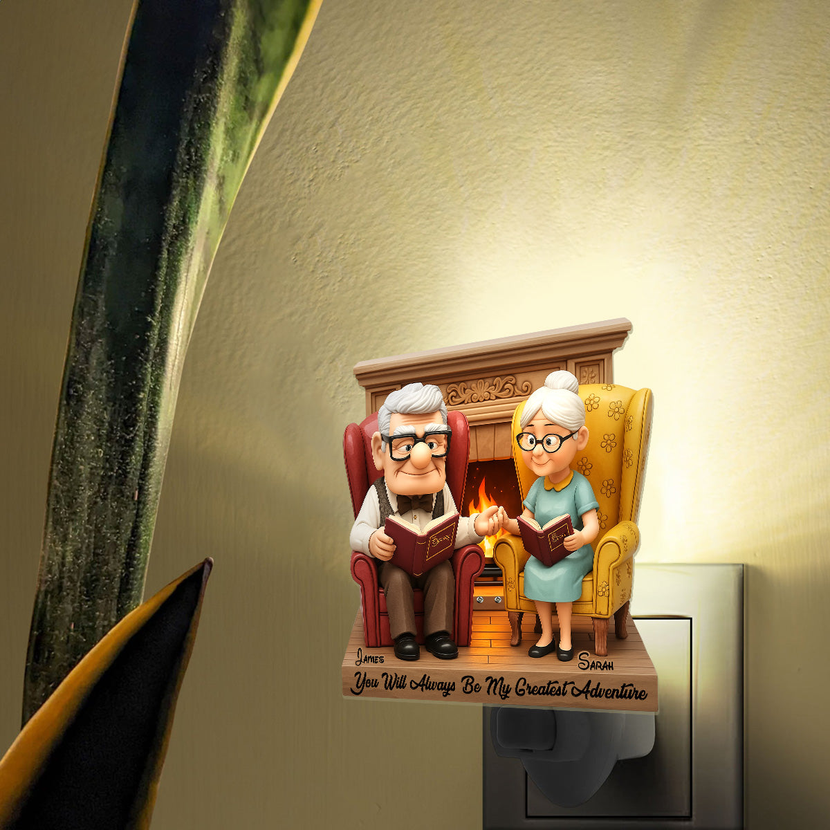 My Greatest Adventure - Personalized Couple Acrylic Plug-In Night Light