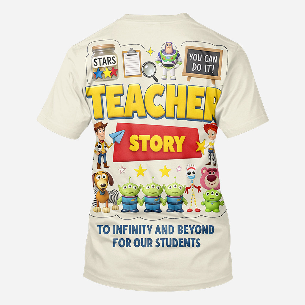 Teacher Story - Personalized Teacher All Over Shirt