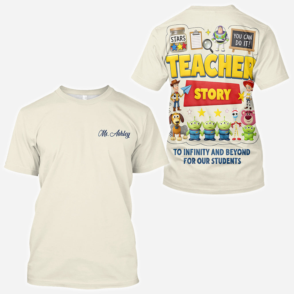 Teacher Story - Personalized Teacher All Over Shirt