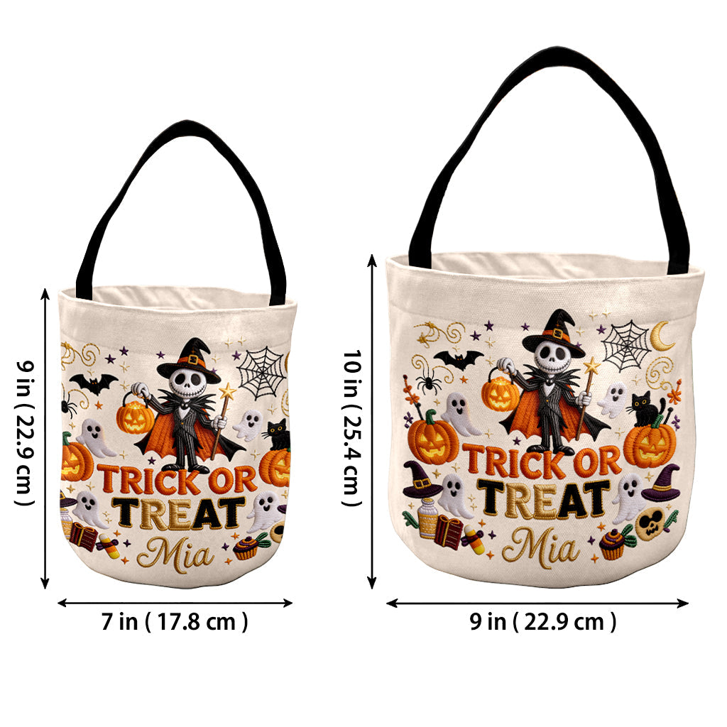 Trick Or Treat - Personalized Nightmare Canvas Bucket Bag
