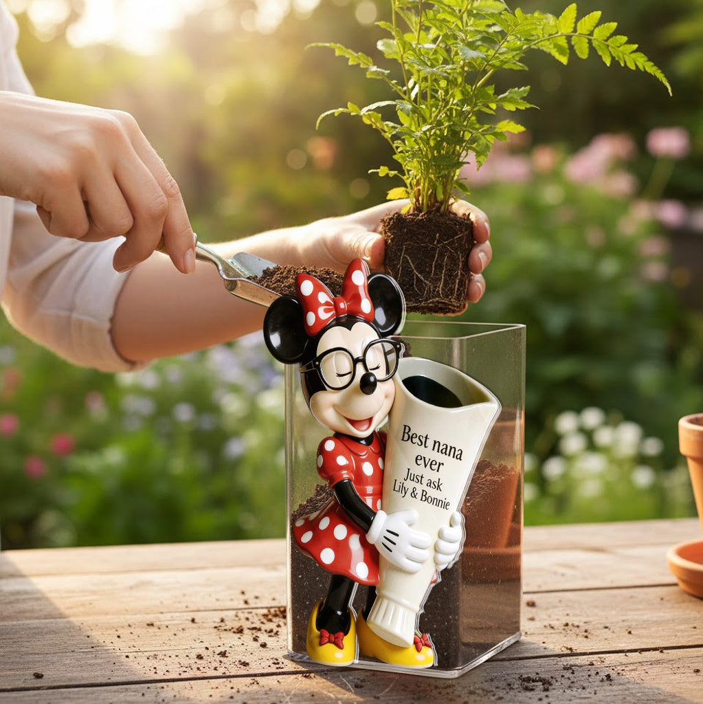 Best Mama Nana Ever - Personalized Mouse Acrylic Pot