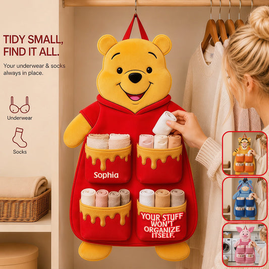 Honey Bear - Personalized Yellow Bear Hanging Organizer