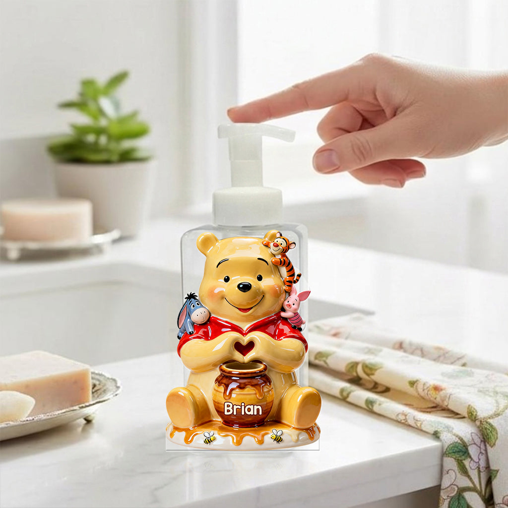 Honey Bear - Personalized Yellow Bear Soap Dispenser
