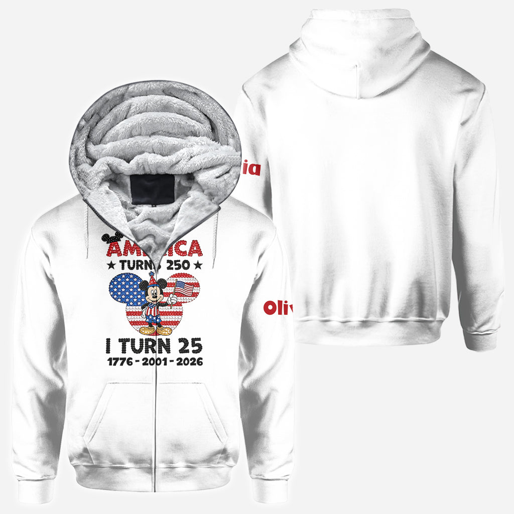 USA Celebration And Birthday - Personalized Mouse All Over Shirt