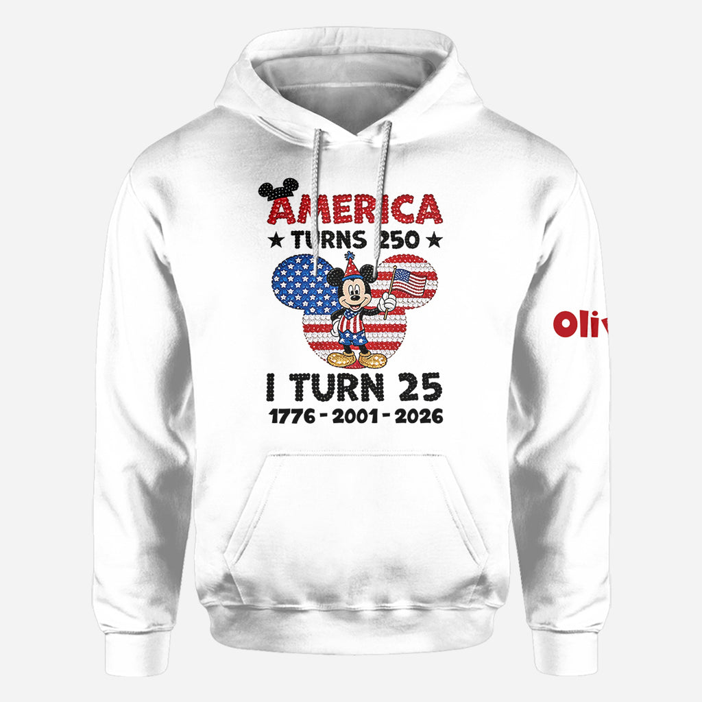 USA Celebration And Birthday - Personalized Mouse All Over Shirt