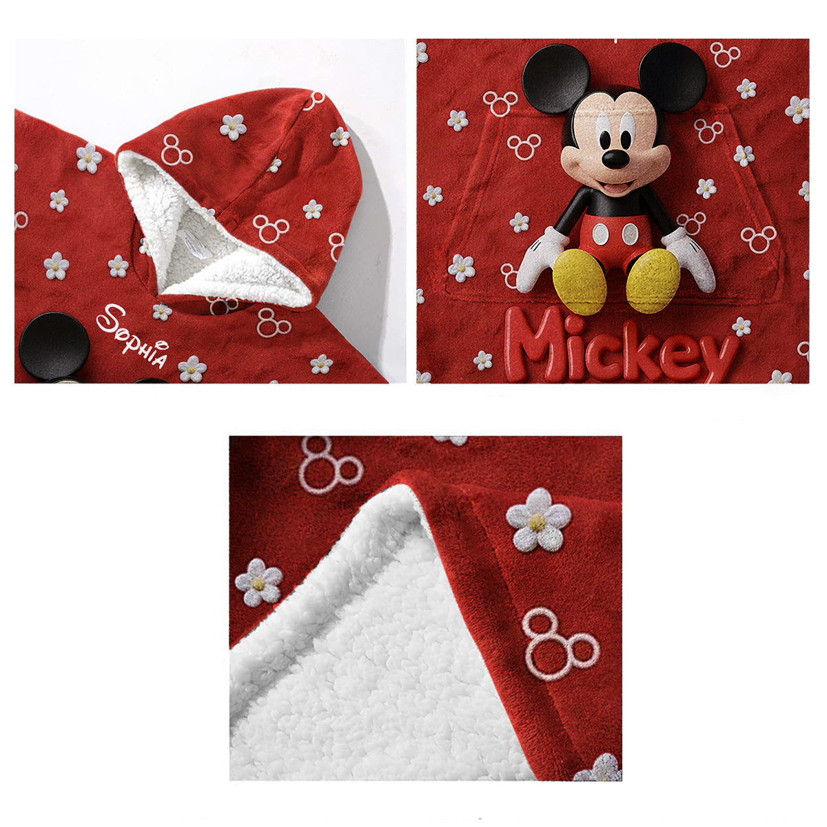 Magical Friends - Personalized Mouse Blanket Hoodie