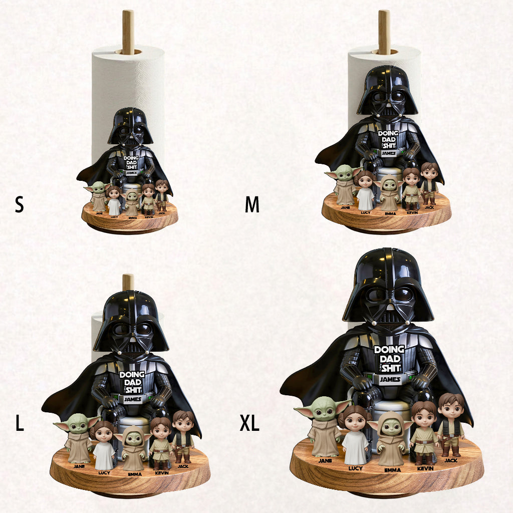 Doing Dad Shit - Personalized The Force Paper Towel Stand