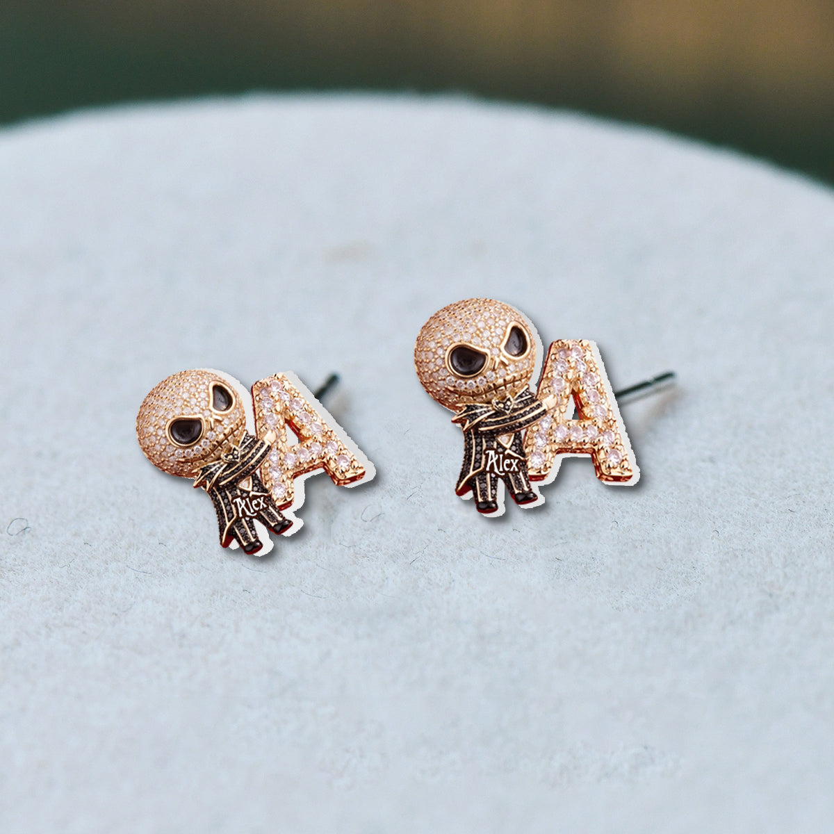 Nightmare Letter - Personalized Nightmare Stud Earrings