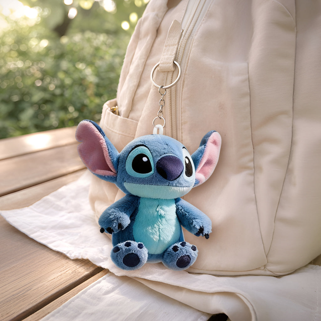Hello Summer - Personalized Ohana Leather Bag With Plush Charm