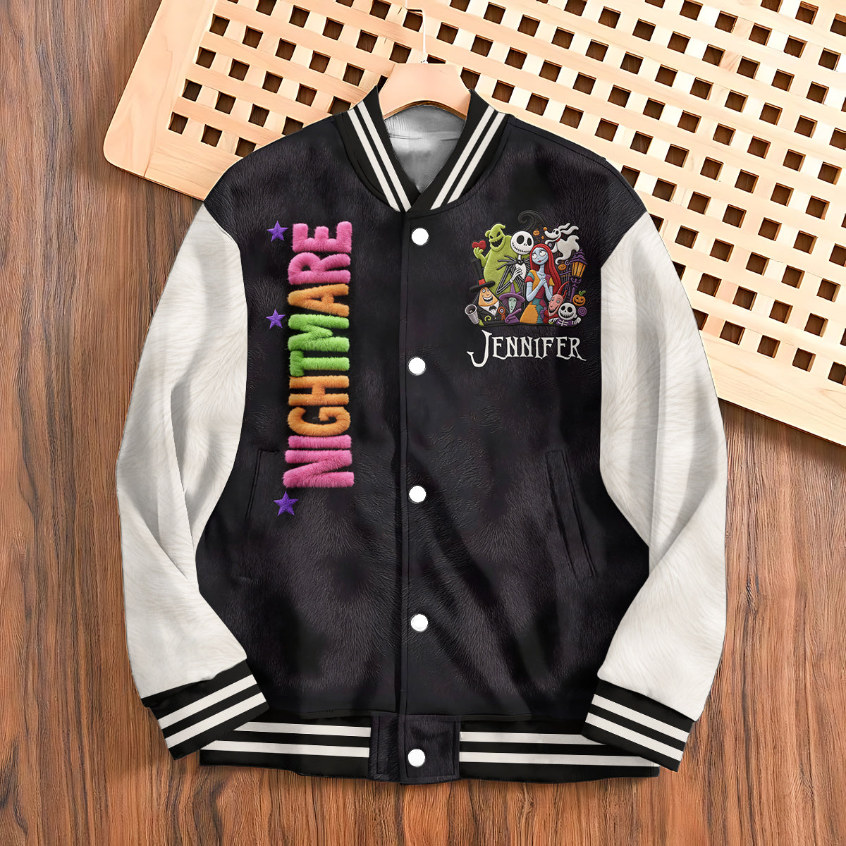 Before Christmas - Personalized Nightmare Varsity Jacket