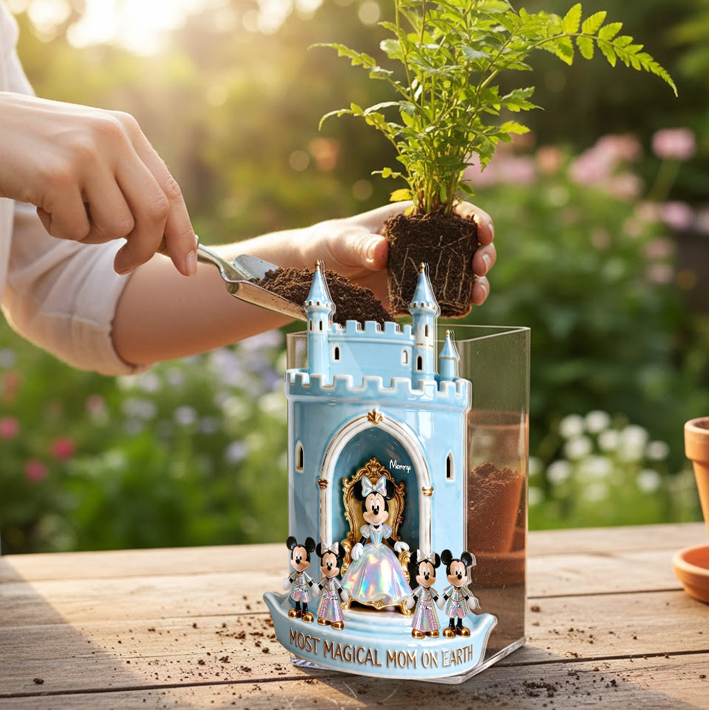 Most Magical Mom - Personalized Mouse Acrylic Pot