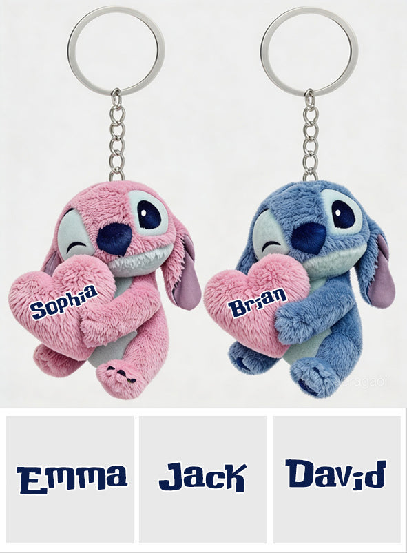Ohana Means Family - Personalized Ohana Plush Keychain