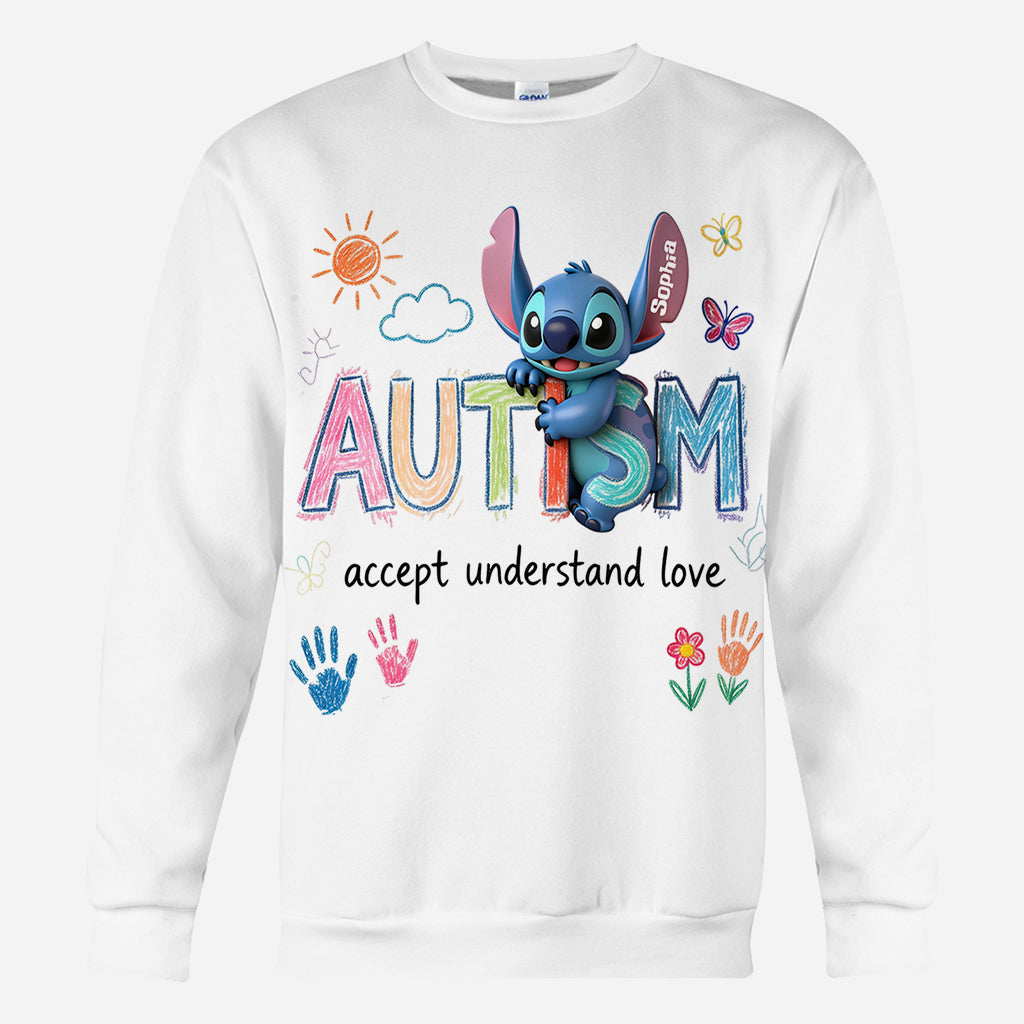 Accept Understand Love - Personalized Autism Awareness All Over Shirt