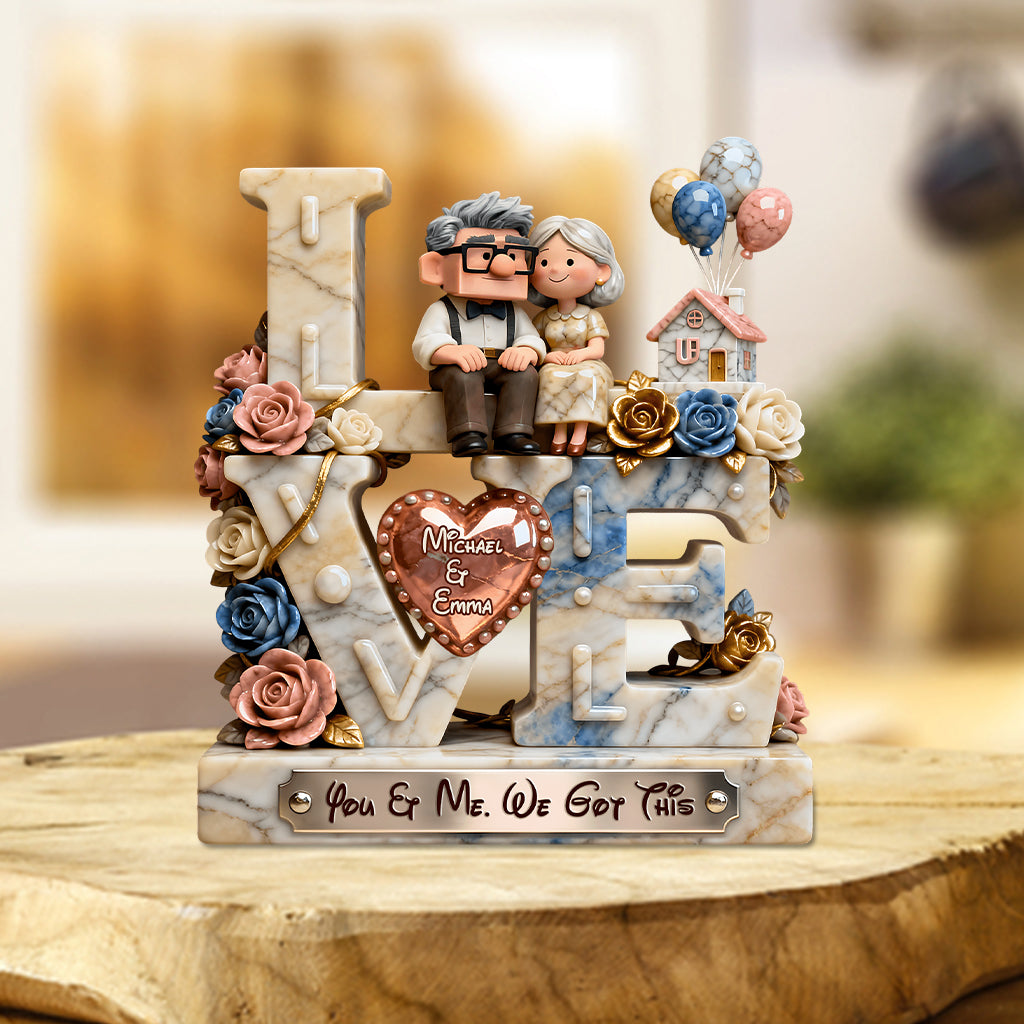 You & Me We Got This - Personalized Couple Custom Shaped Acrylic Plaque