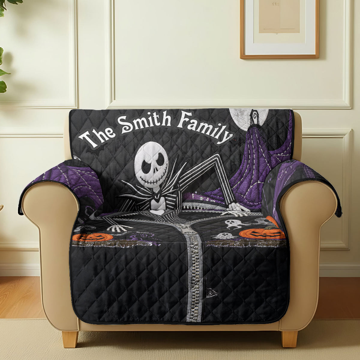 Simply Meant To Be - Personalized Nightmare Quilted Sofa/Couch Cover
