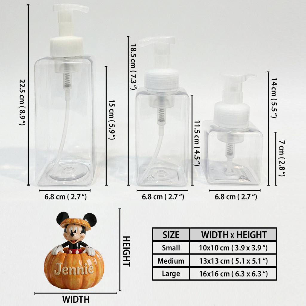 Pumpkin Peekaboo - Personalized Mouse Pump Dispenser