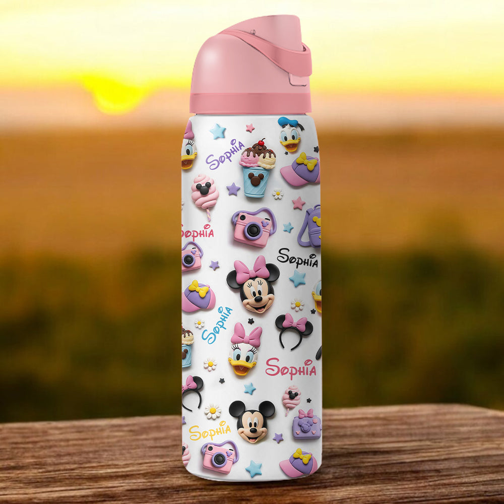Magical World - Personalized Mouse 2-In-1 Spout Water Bottle