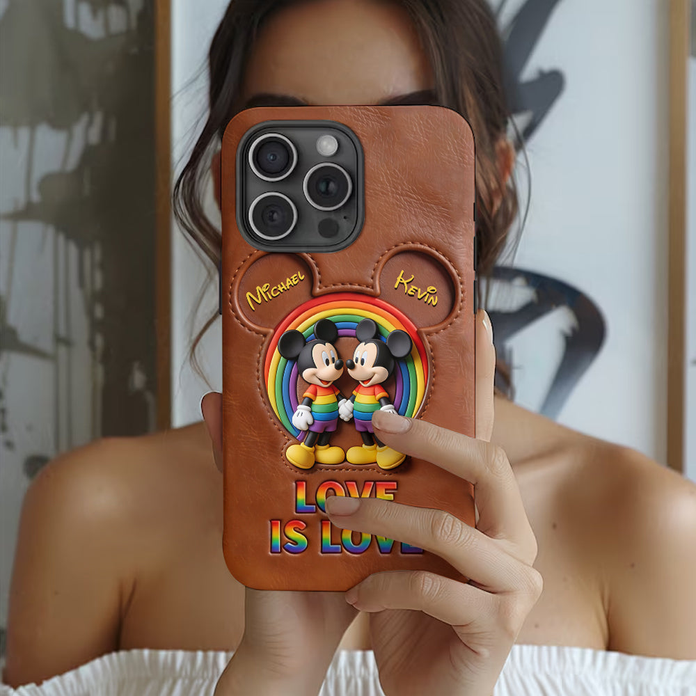 Love Is Love - Personalized Mouse Full Print Phone Case