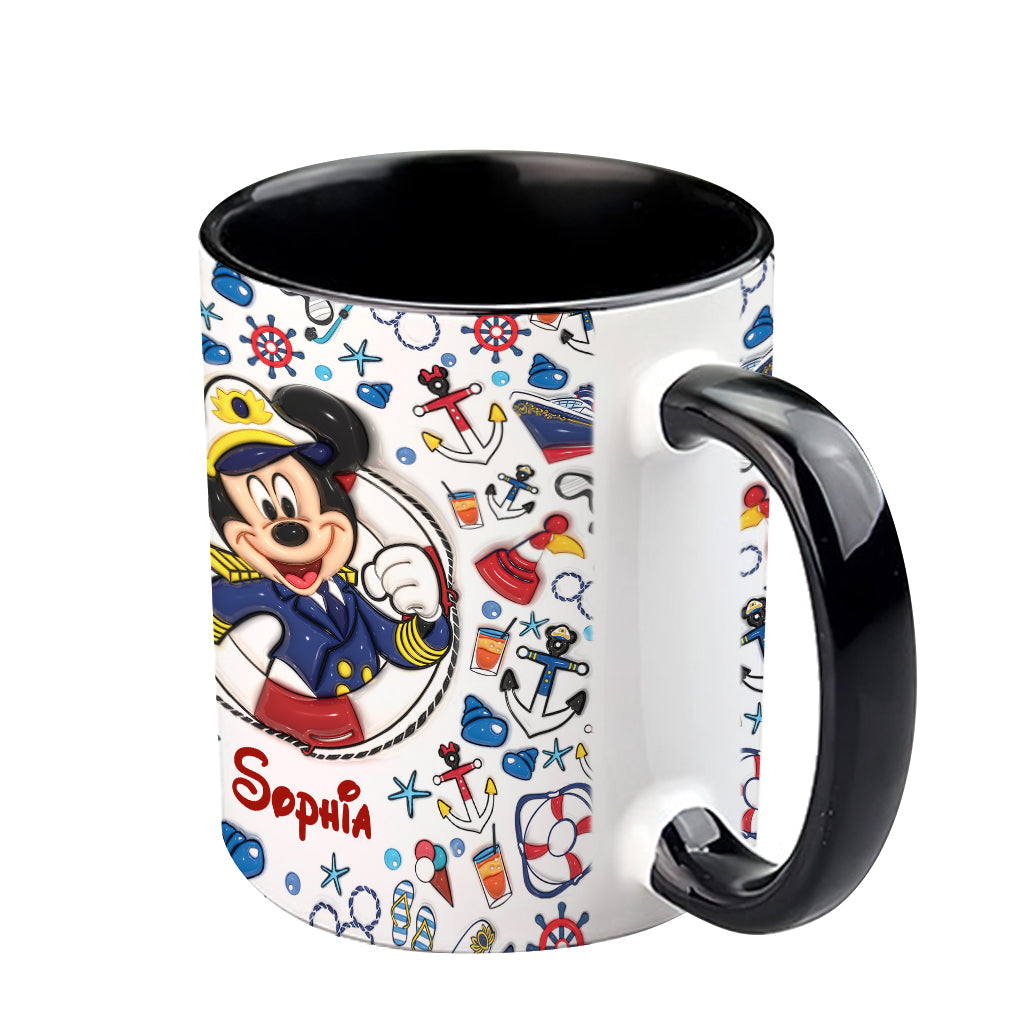 Family Cruise Trip - Personalized Mouse Accent Mug