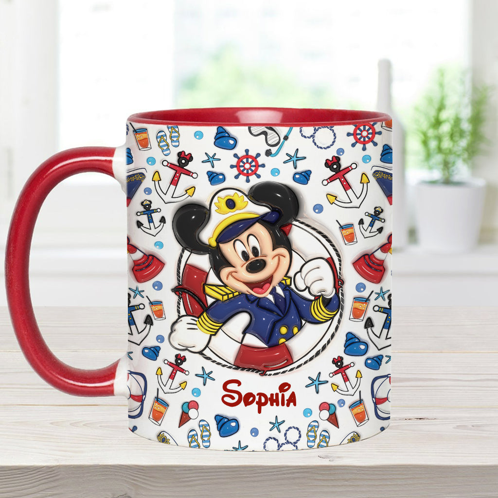 Family Cruise Trip - Personalized Mouse Accent Mug