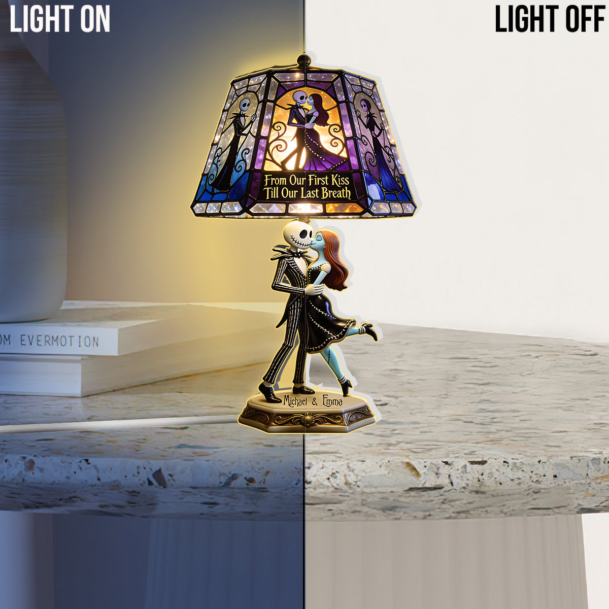 Til Death Do Us Part - Personalized Nightmare Acrylic LED Night Light