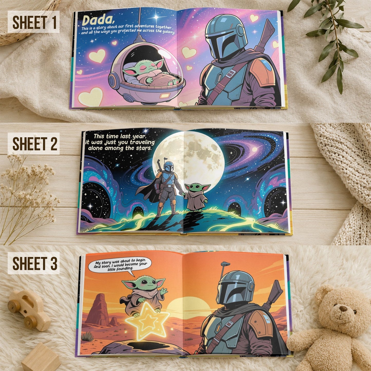 Our First Father's Day Together - Personalized The Force Storybook