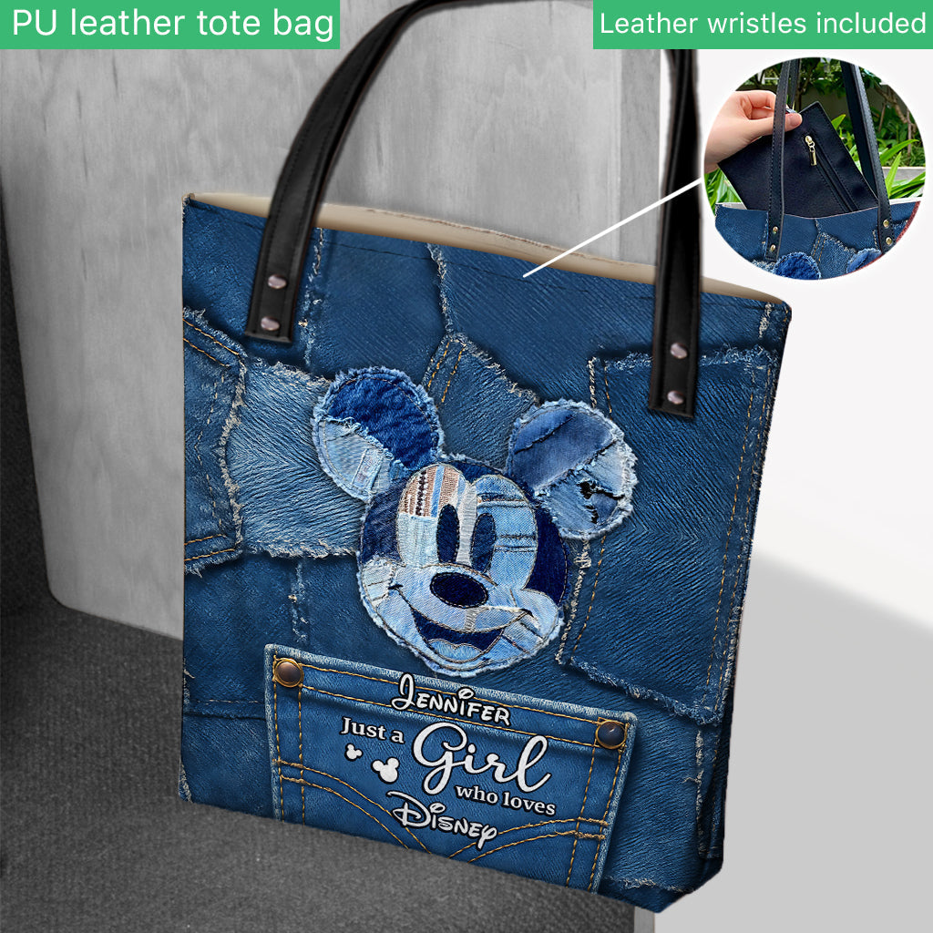 Just A Girl Who Loves Magic - Personalized Mouse Tote Bag