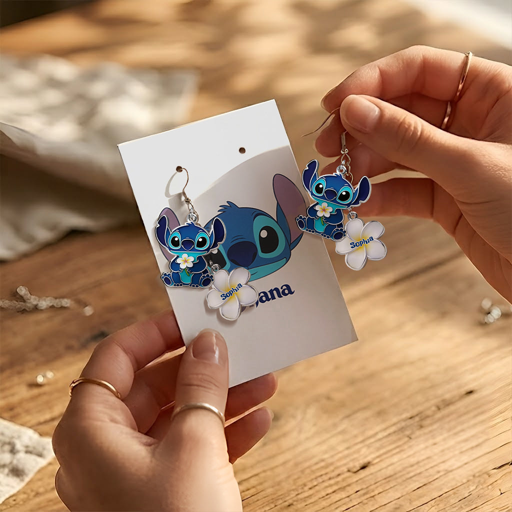 Ohana - Personalized Ohana Earrings With Card