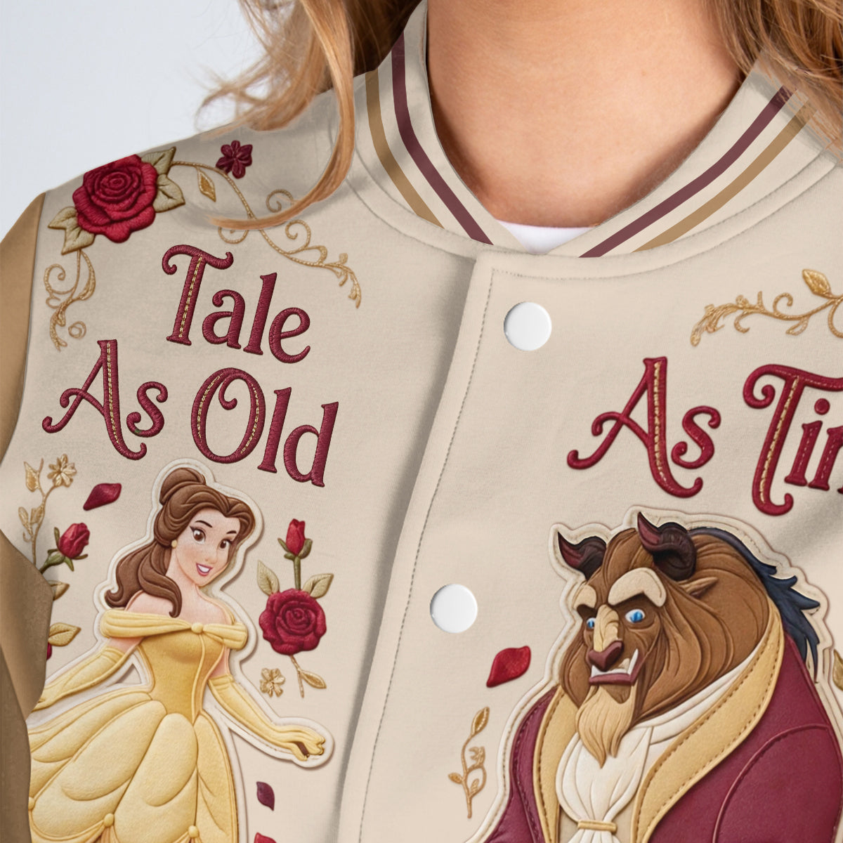 Tale As Old As Time - Personalized Beauty And The Beast Varsity Jacket