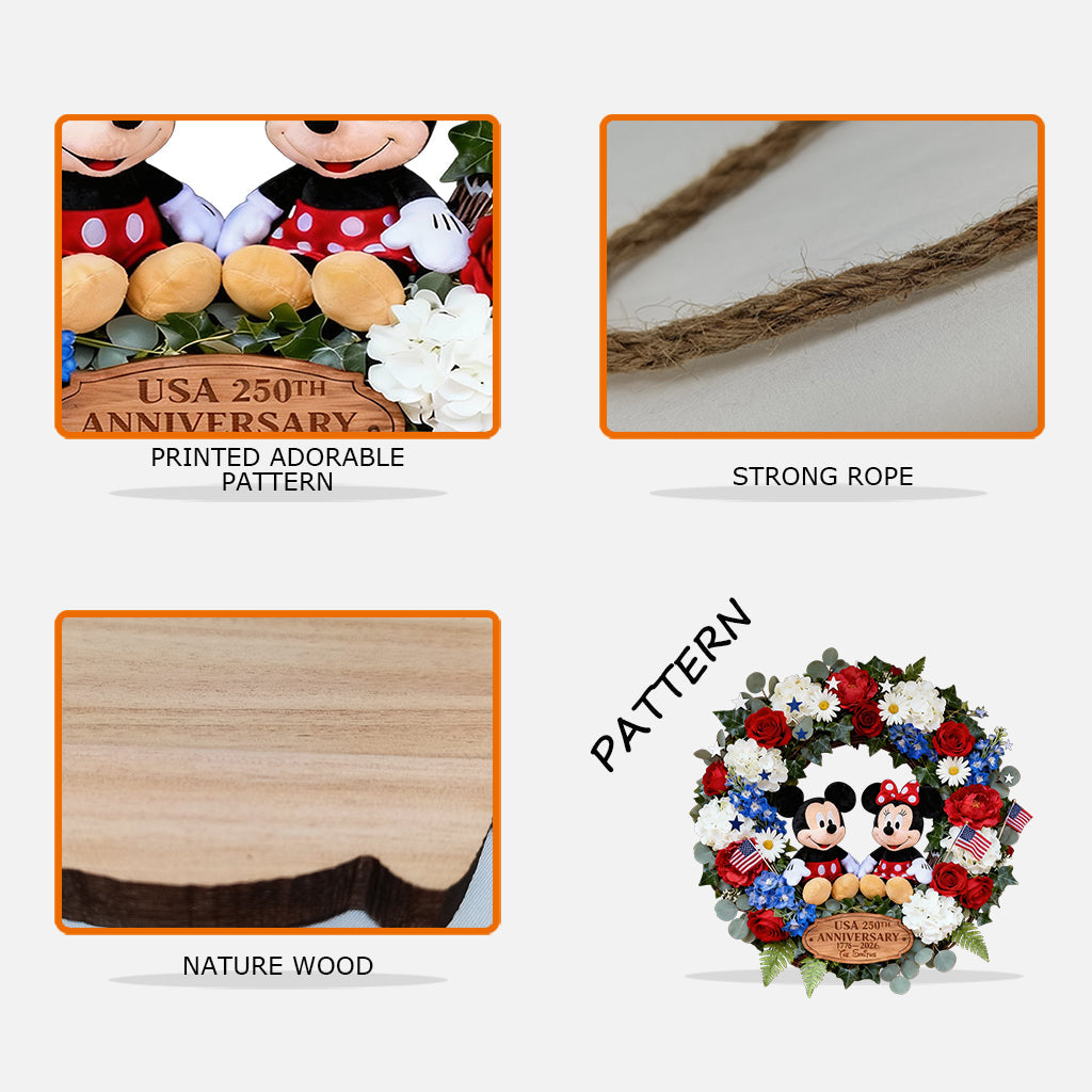 The Mouse Patrotic - Personalized Mouse Custom Shaped Wood Sign