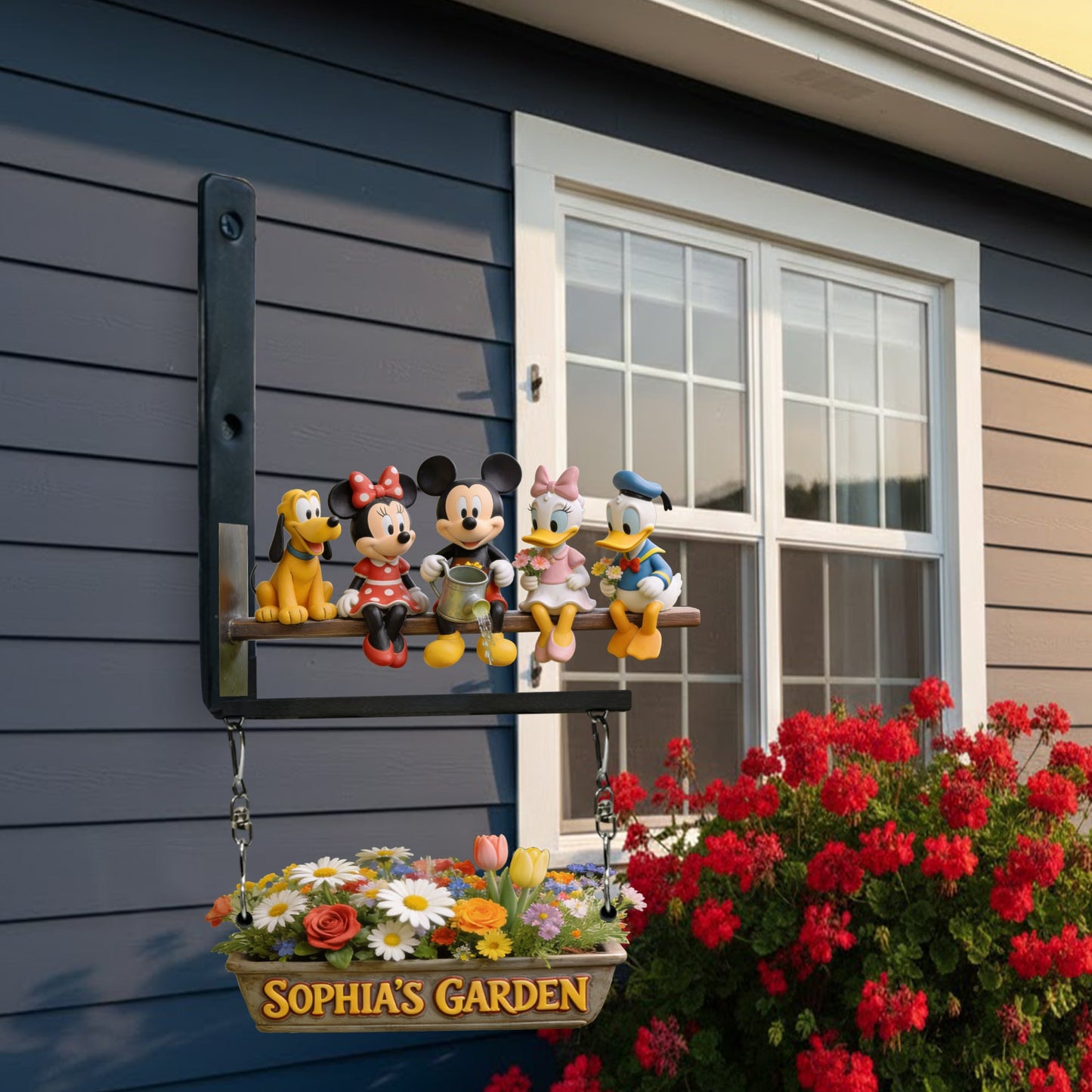 My Beautiful Garden - Personalized Mouse Wooden Wall Mount Sign
