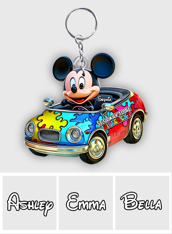 Mouse Car - Personalized Mouse Keychain