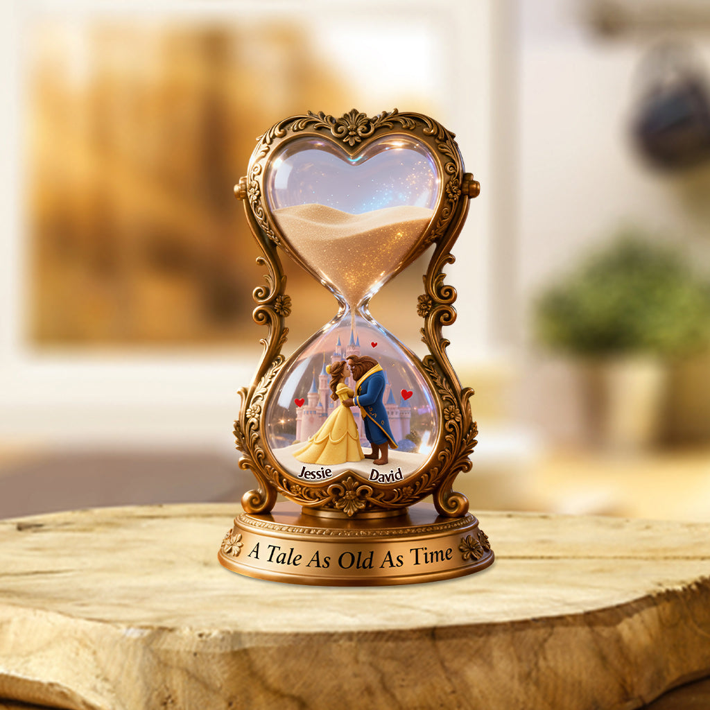 A Tale As Old As Time - Personalized Couple Custom Shaped Acrylic Plaque