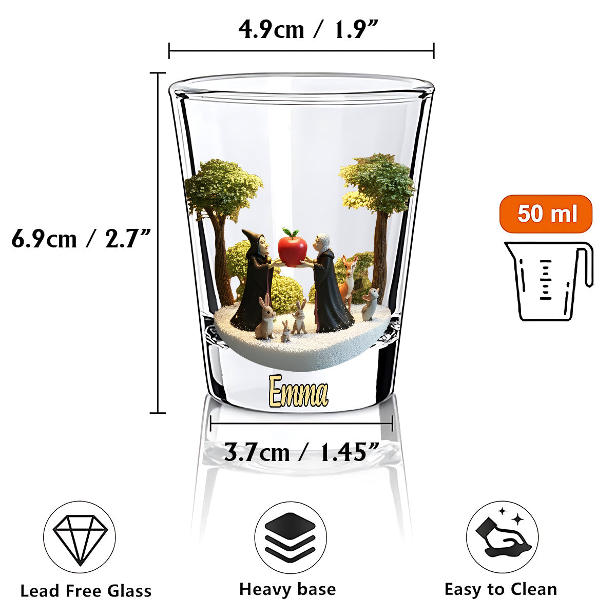 Magical Princess - Personalized Mouse Shot Glasses Set