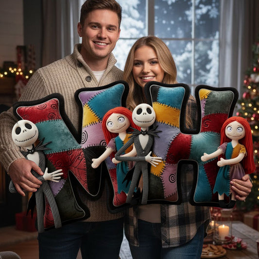 Perfect Nightmare Name Letter Pillow - Personalized Nightmare Faux Fur Shaped Pillow