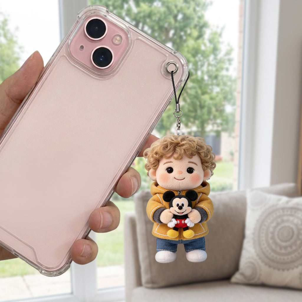 Custom Any Photo - Personalized Mouse Plush Keychain