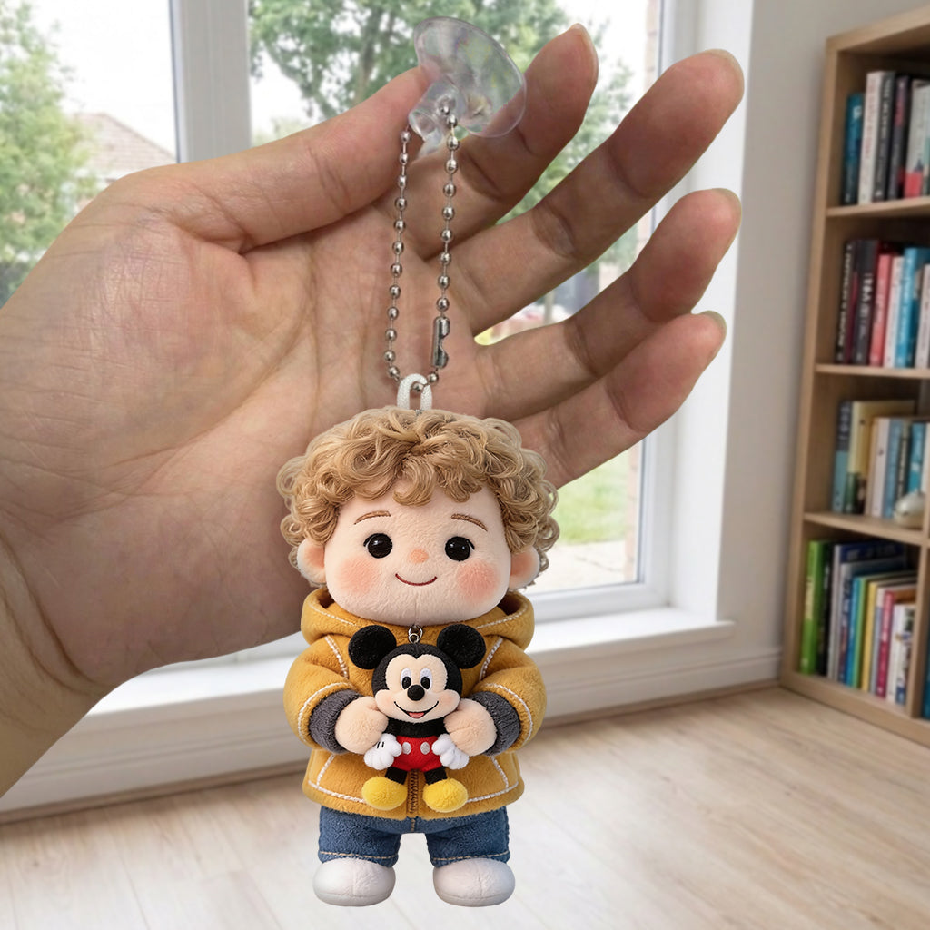 Custom Any Photo - Personalized Mouse Plush Keychain
